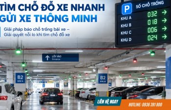 GIẢI PHÁP HỆ THỐNG BÁO TRỐNG BÃI XE  THÔNG MINH ST-PGS.AI